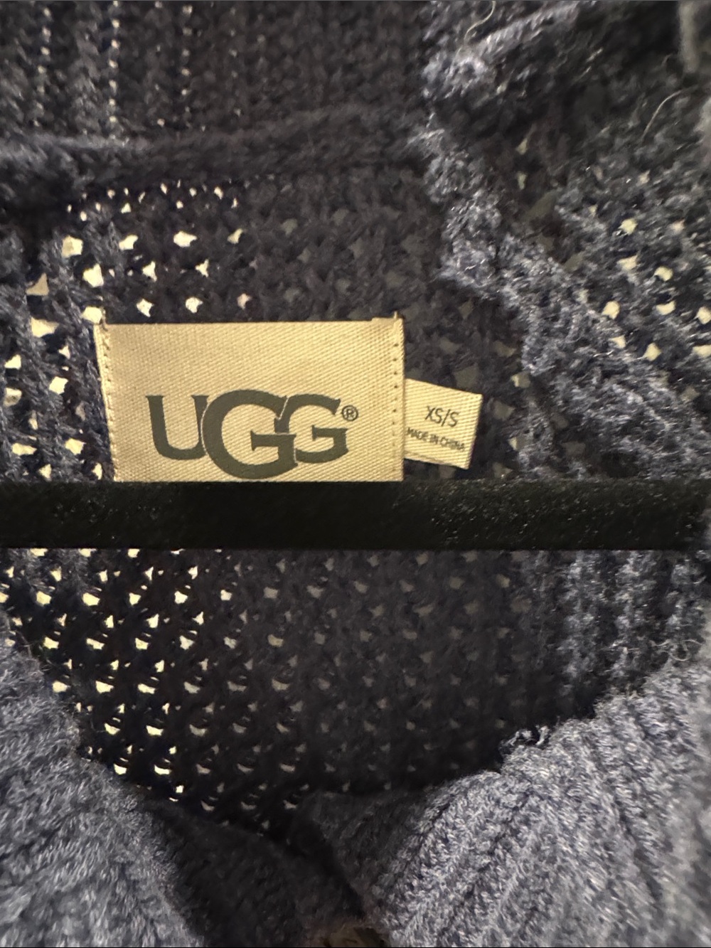 UGG Women's Periwinkle Cable-Knit Button Cardigan - Picture 2 of 5